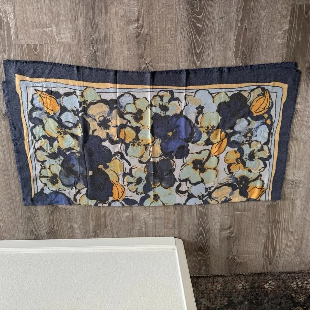 Max Studio Floral Square Scarf Shawl 50